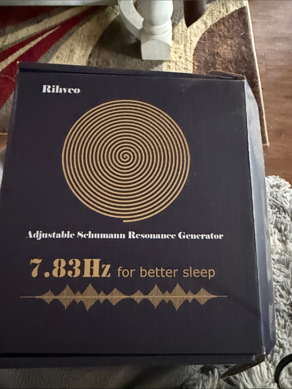 7.83Hz Schumann Resonance Sleep Generator - Black and Gold